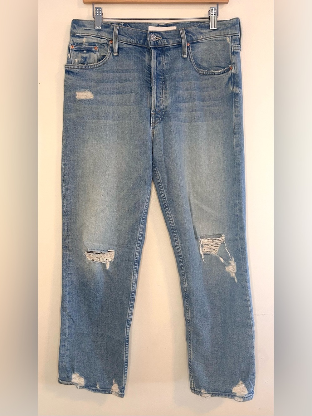 Mother Superior The Tomcat The Confession Jeans distressed light stretch jean 30